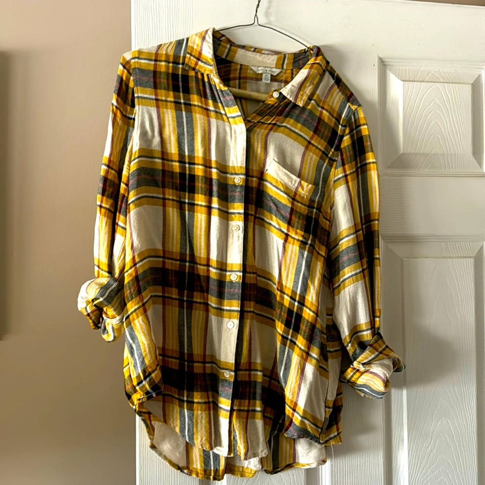 Lucky Brand flannel top women’s